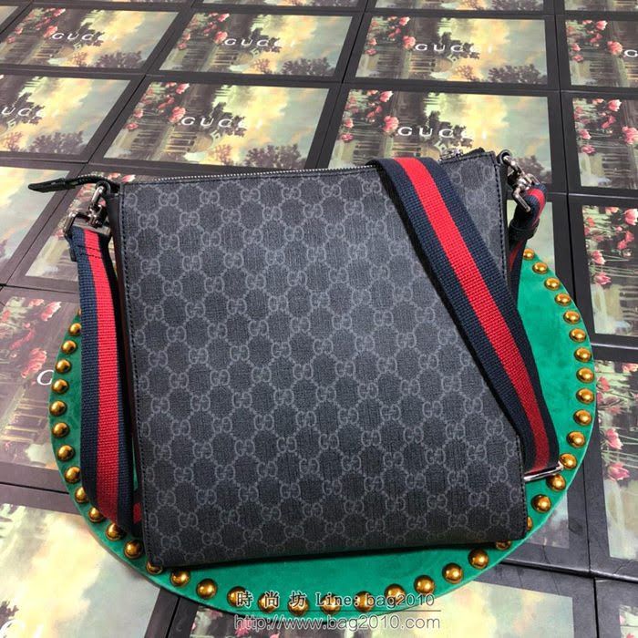 GUCCI 古馳男包 新款 474137 克pvc 中號 男士單肩包 Gucci斜挎包